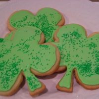 shamrock sugar cookies