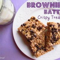 brownie batter krispie treats