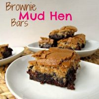 Brownie Mud Hen Bars by Crazy for Crust | A gooey brownie topped with a crunchy sweet meringue!