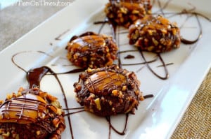Turtle Thumbprint Cookies