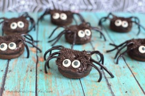 chocolate pumpkin spider donuts3