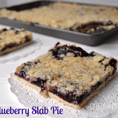 Blueberry Slab Pie by Crazy for Crust