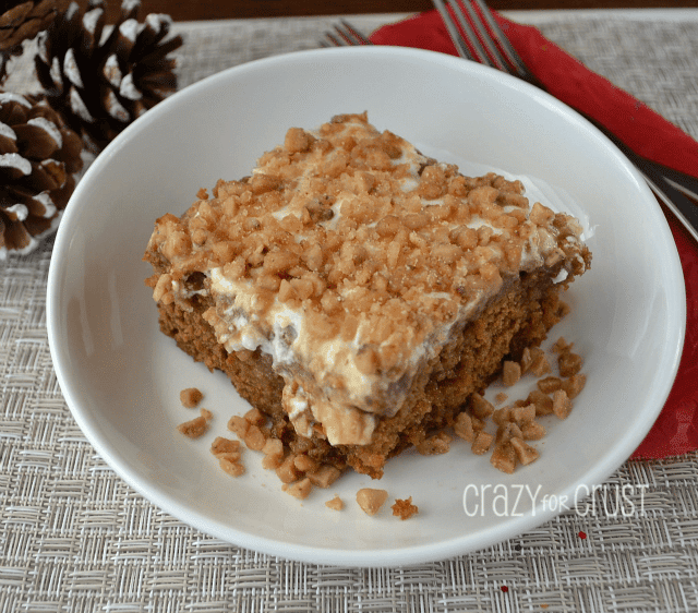 Gingerbread Poke Cake