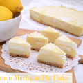 Lemon Meringue Pie Fudge by www.crazyforcrust.com | A tart lemon fudge with a lemon shortbread crust topped with a marshmallow fudge swirl!