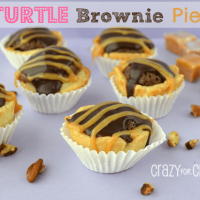 Turtle Brownie Pies by Crazy for Crust