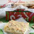 Almond White Chocolate Magic Bars by www.crazyforcrust.com | And almond paste infused crust and topping with a white chocolate center!