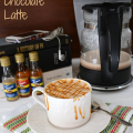 Salted Caramel Chocolate Latte by www.crazyforcrust.com #coffee #latte #caramel