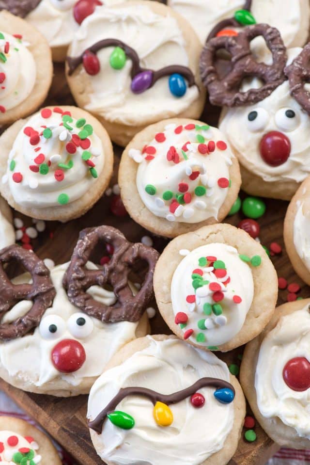 Use one sugar cookie dough recipe to make 3 different Christmas cookies! These easy ideas are perfect for kids!