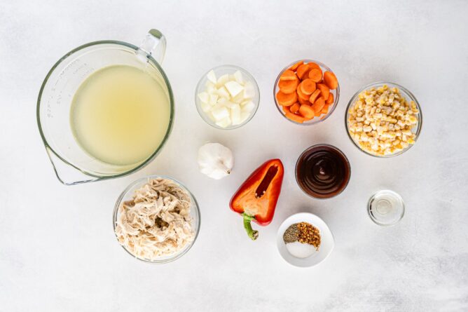 ingredients in bbq chicken soup