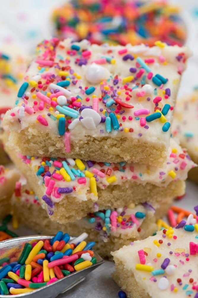 BEST Sugar Cookie Bars Crazy for Crust