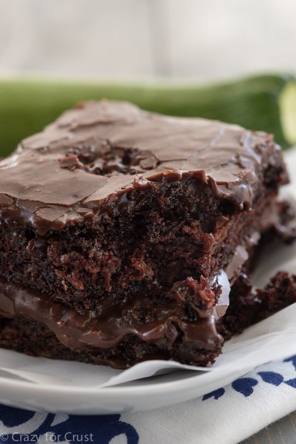 Fudgy Zucchini Brownies