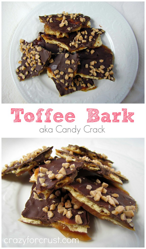 Toffee Bark (12 Weeks of Christmas Cookies) - Crazy for Crust
