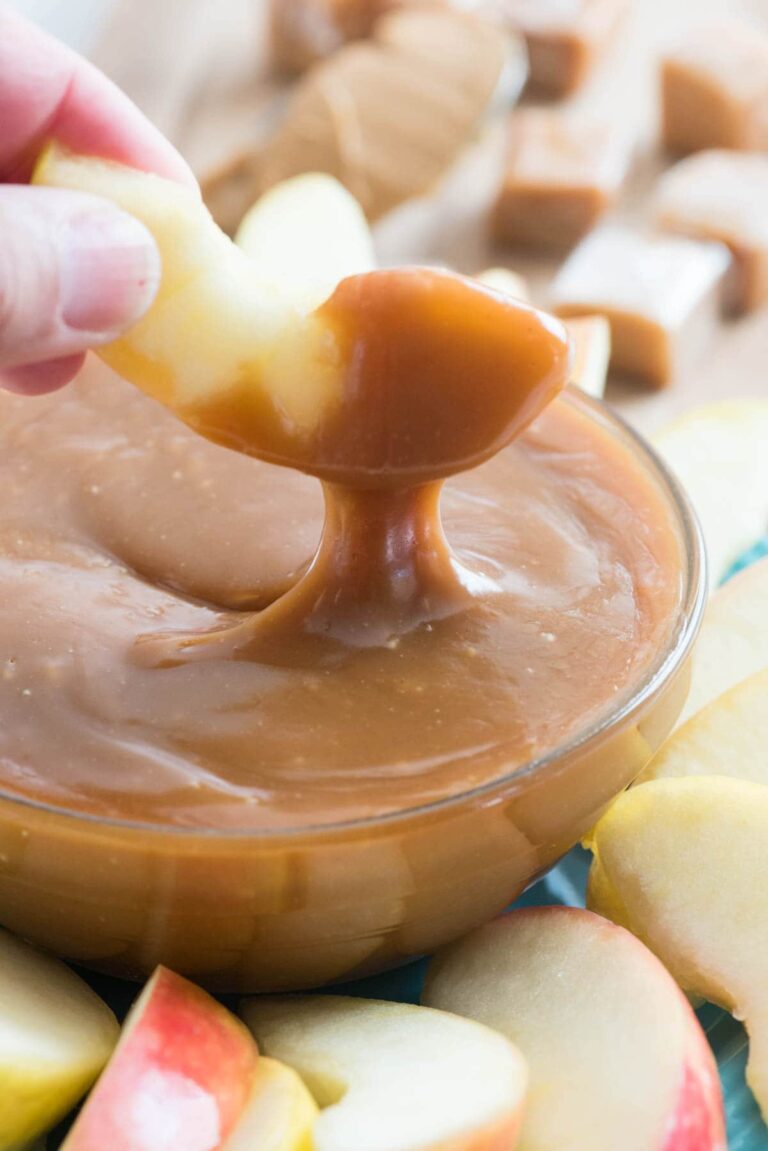 Peanut Butter Caramel Apple Dip Crazy for Crust