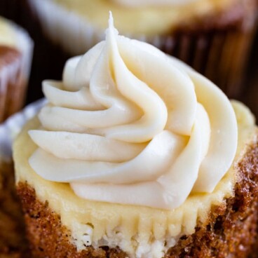 unwrapped carrot cake cheesecake cupcake