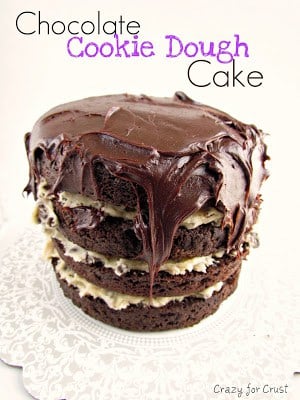 Chocolate Cookie Dough Cake