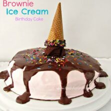 Brownie Ice Cream Cake - Crazy for Crust