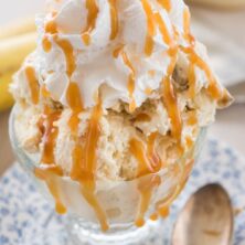 Banana Cream Pie Ice Cream {without a machine!} - Crazy or Crust