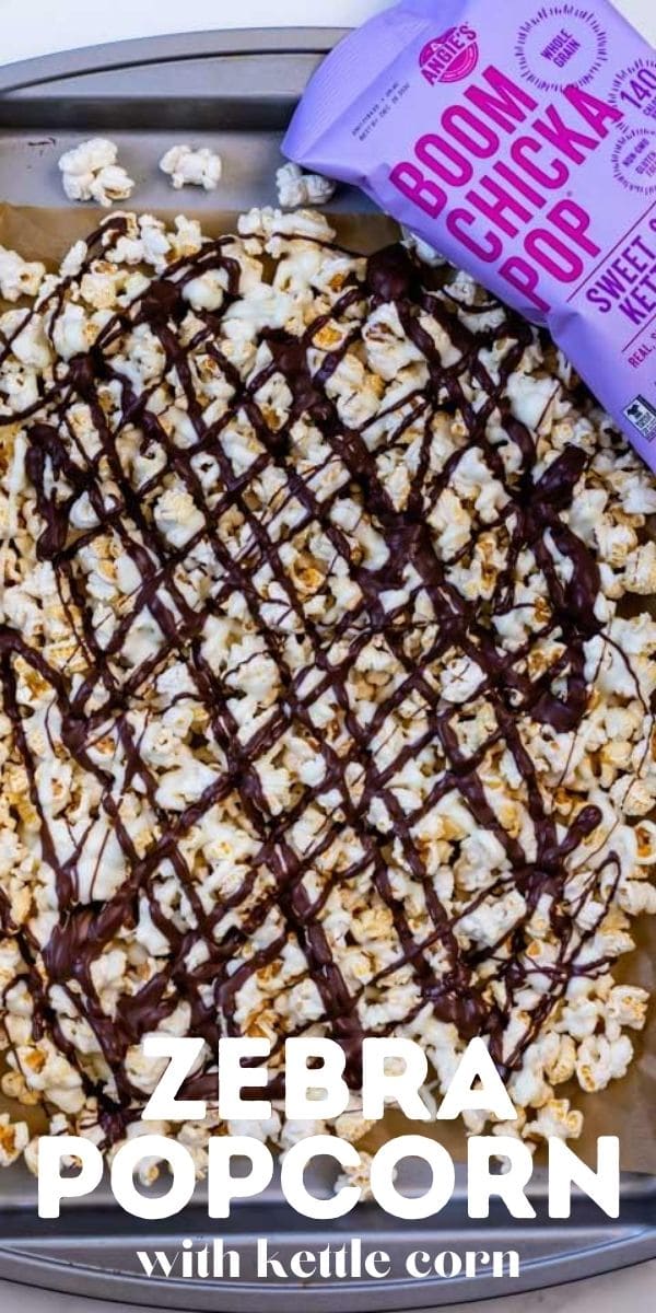 overhead of popcorn on cookie sheet