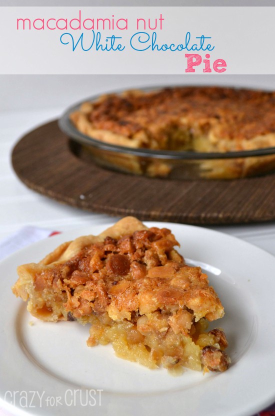 macadamia nut white chocolate pie