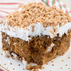 Gingerbread Poke Cake Recipe