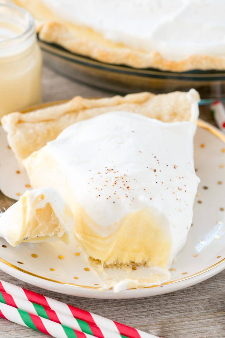 Eggnog Pie Crazy for Crust