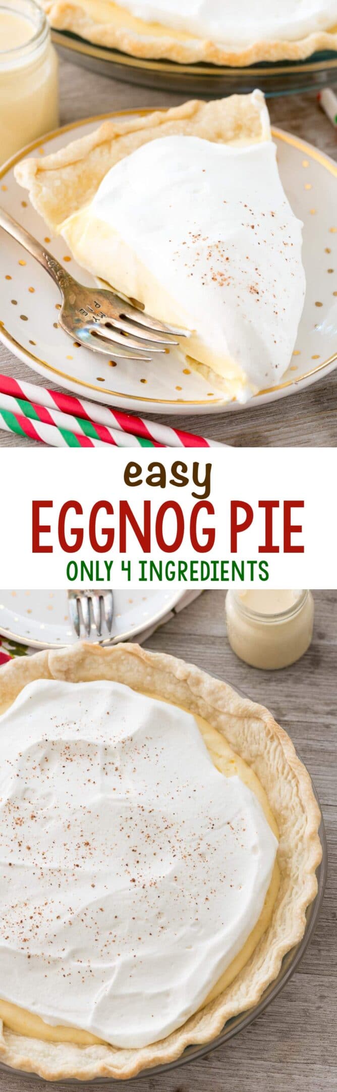 eggnog pie photos