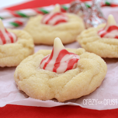 Triple White Chocolate Peppermint Blossoms - Crazy for Crust