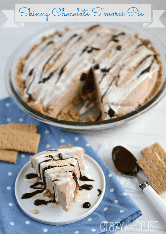 skinny chocolate smores pie