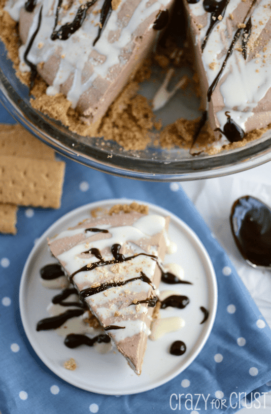 skinny chocolate smores pie