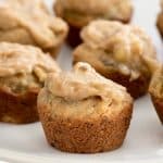 plate of peanut butter pupcakes