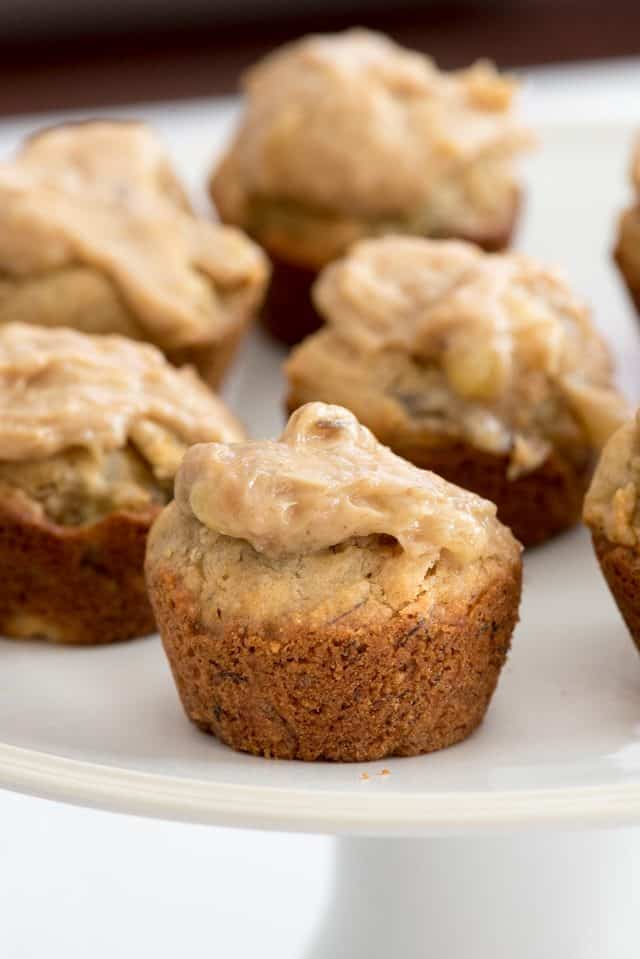 plate of peanut butter pupcakes