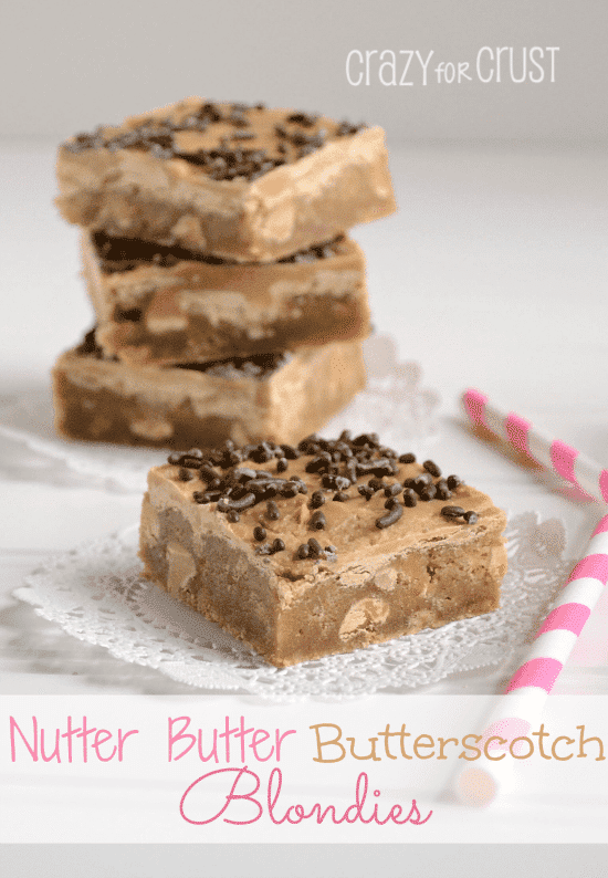 nutter butter butterscotch blondies