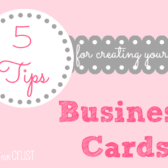5 tips for creating business cards