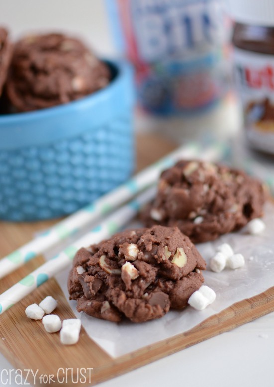 Rocky Road Nutella Pudding Cookies Crazy for Crust