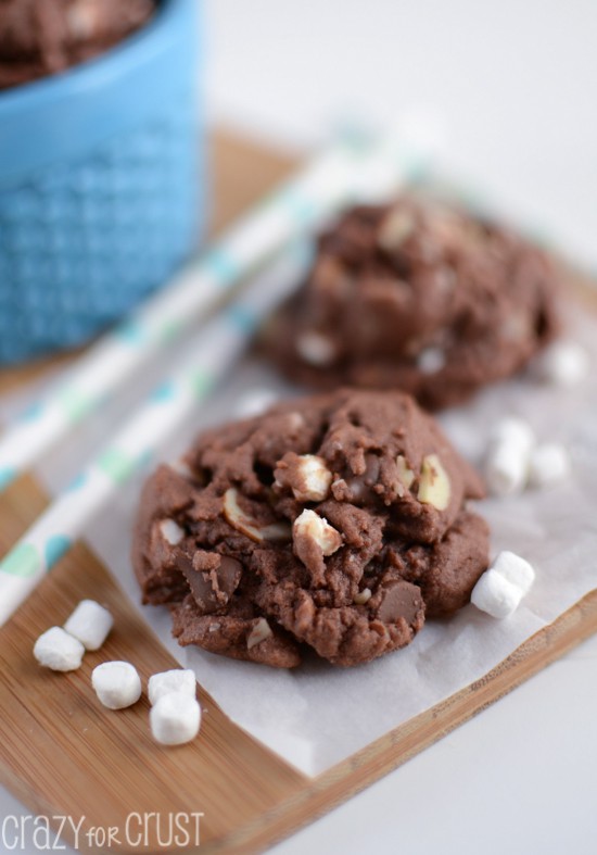 Rocky Road Nutella Pudding Cookies | Crazy for Crust