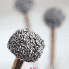 close up of microphone-cake-pops