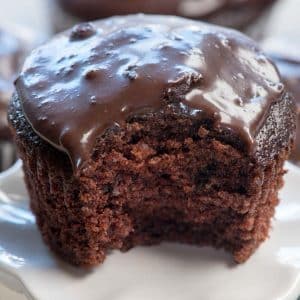 This is the BEST chocolate cupcake recipe I've ever eaten. It's moist and soft and the cooked chocolate frosting recipe is better than ganache!