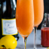 lemon strawberry mimosa