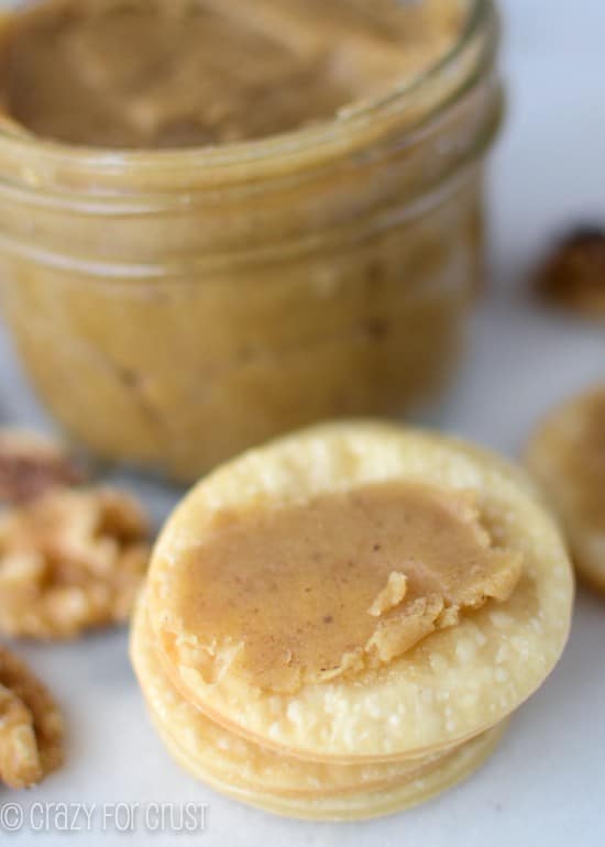 Maple Walnut Butter with Pie Crust Chips Crazy for Crust