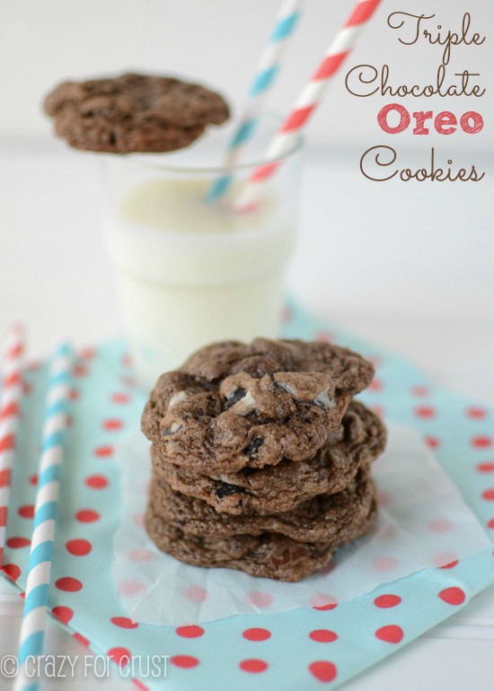 triple chocolate oreo cookies