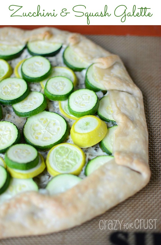 zucchini and squash galette