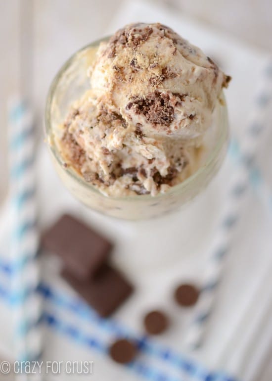 Easy Peanut Butter Cheesecake Ice Cream {June Dairy Month} Crazy for