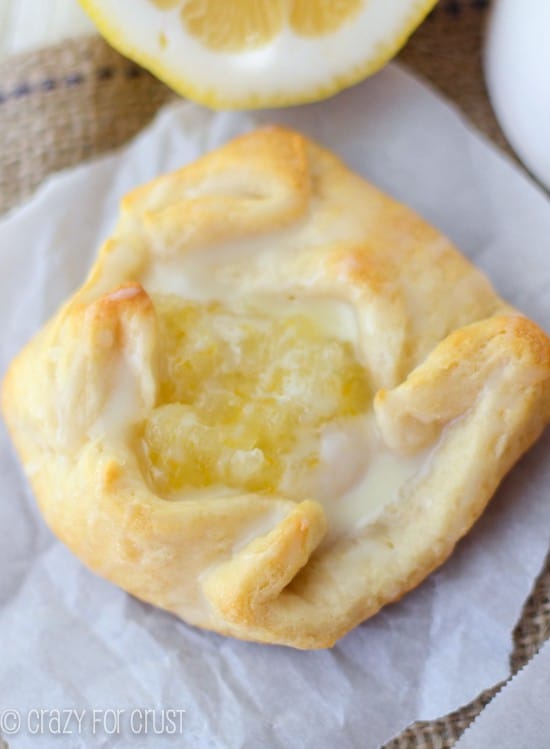 Easy lemon cream danish