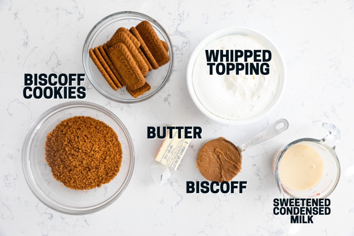 ingredients in biscoff pie
