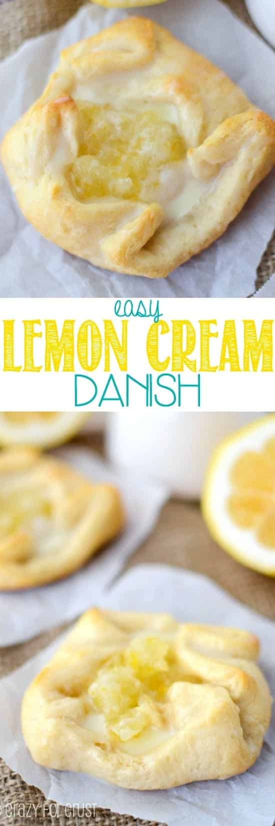 easy lemon cream danish