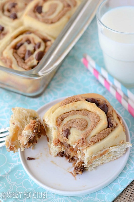 Peanut Butter Cinnamon Rolls Crazy for Crust