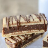 stack of poptart bars with chocolate filling