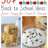 collage of 6 recipe photos for back to school