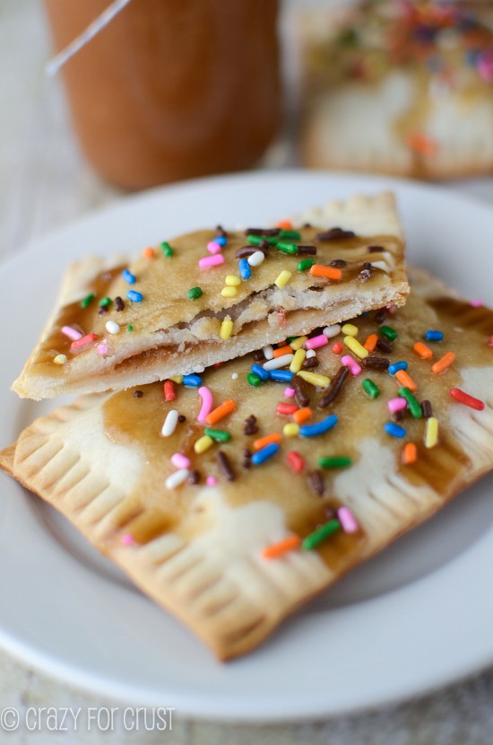 Applesauce Pop-Tarts on white plate