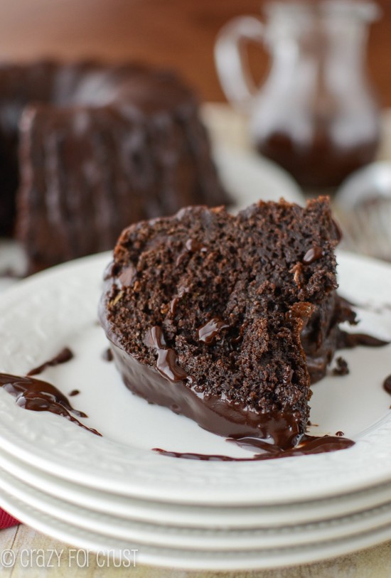 Easy Triple Chocolate Bundt Cake - Crazy for Crust